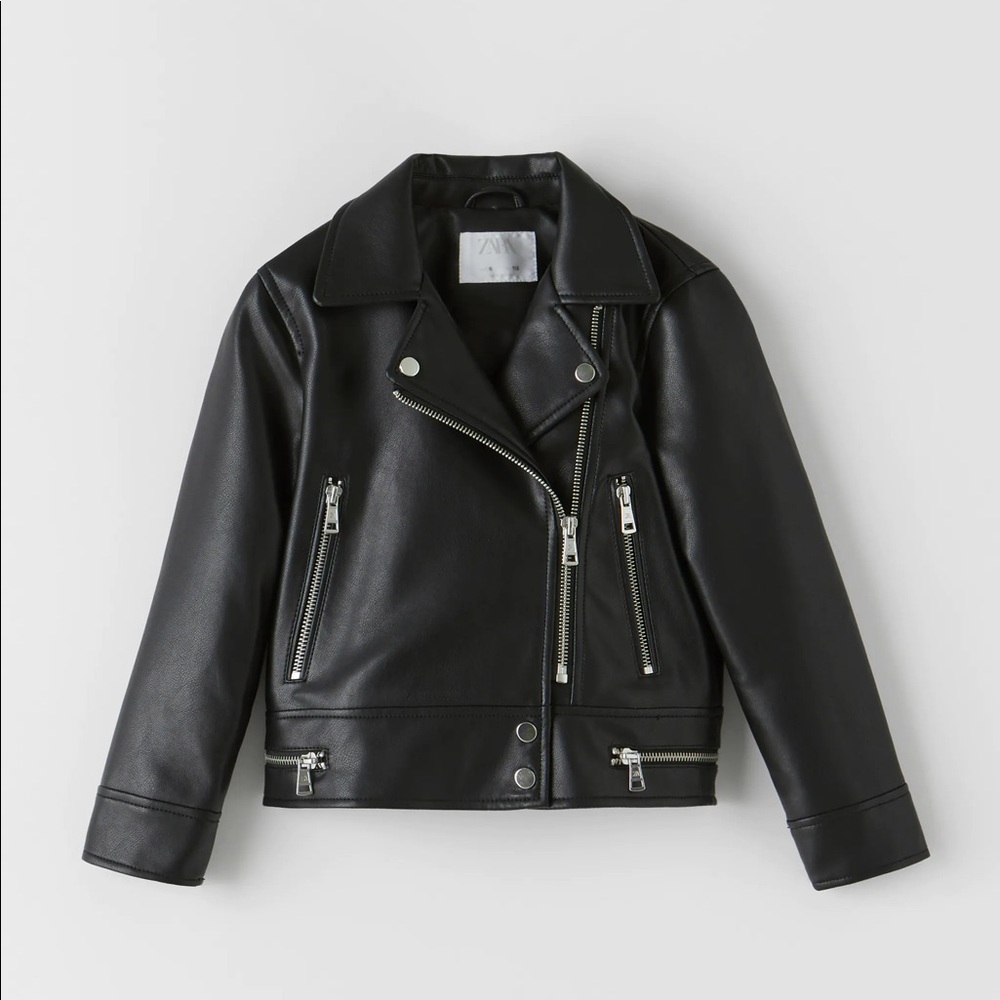 Zara Faux Leather Biker Jacket